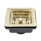 Fossa 3.5 Inch Stainless Steel Kitchen Sink Coupling / Basket Square Strainer, Kitchen Sink Strainer with Removable Waste Basket/Strainer Assembly - Fossa Home